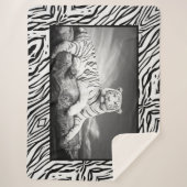 White Tiger Sherpa Blanket Sherpa Deken (Voorkant)