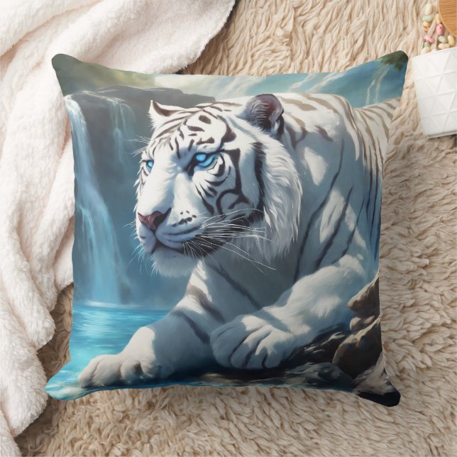 White Tiger Sierkussen (Deken)