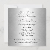 White Tiger skin Birthday party Invitation Kaart (Achterkant)