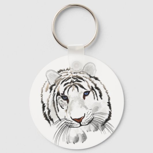 White Tiger Sleutelhanger (Voorkant)