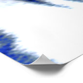 White Tiger Spirit Animal Blue Vortex Poster (Hoek)