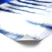 White Tiger Spirit Animal Vortex Glossy Poster (Hoek)