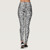 White Tiger Stripe Pattern Leggings (Achterkant)