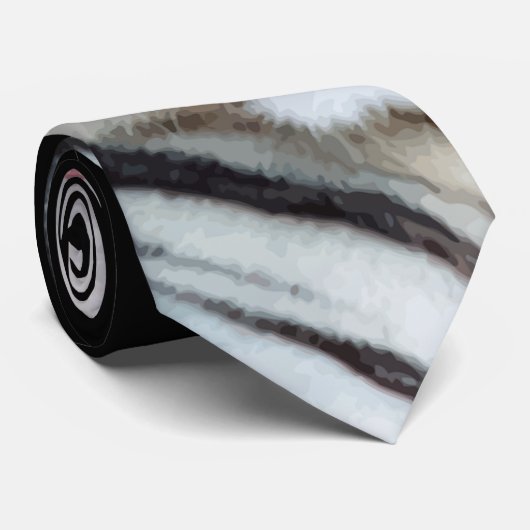 White Tiger Stropdas (Opgerold)