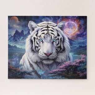 White Tiger Surreal Fantasy Kunst Legpuzzel