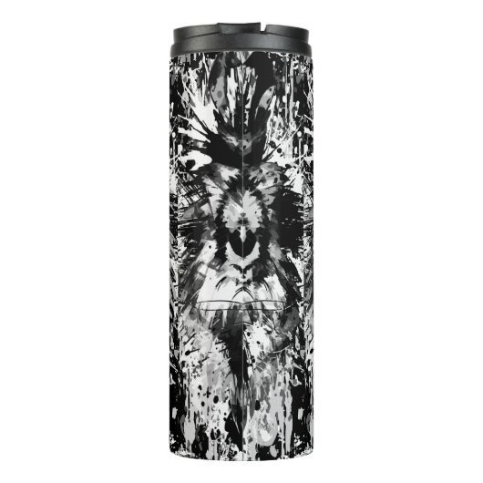 White Tiger Thermal Tumbler | Kleurrijk tijgergezi Thermosbeker (Achterkant)