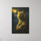 white tiger, tiger art, big cat art, wildlife pain canvas afdruk (Voorkant)