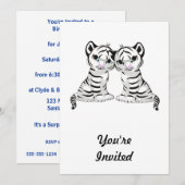 White Tiger Twins Kaart (Voorkant / Achterkant)