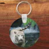 White Tiger Water Sleutelhanger (Voorkant)
