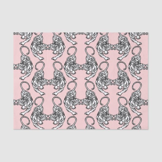 White Tiger-weefselpapier Tissuepapier (Voorkant)