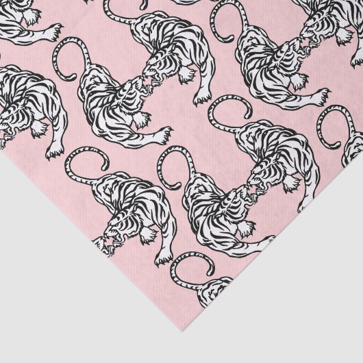 White Tiger-weefselpapier Tissuepapier (Detail)