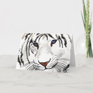White Tiger Wenskaart Kaart