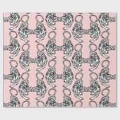 White Tiger Wrapping Paper Cadeaupapier (Vlak)
