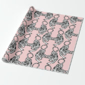 White Tiger Wrapping Paper Cadeaupapier (Uitgerold)
