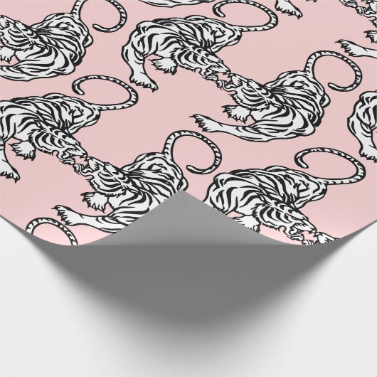 White Tiger Wrapping Paper Cadeaupapier (Hoek)