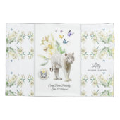  White Tiger Yellow Lilly Kussensloop (Achterkant)