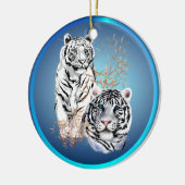 White Tigers - Ornaments Keramisch Ornament (Links)