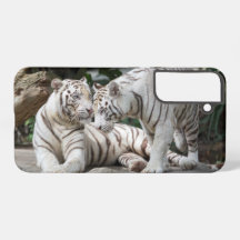 White Tigers Samsung Galaxy Hoesje