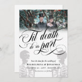 White Til Death Do ons Part Photo Save the Date (Voorkant / Achterkant)