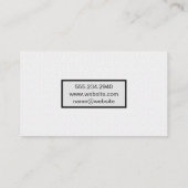 White Tiling Pattern Visitekaartje (Achterkant)