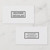 White Tiling Pattern Visitekaartje (Voorkant / Achterkant)