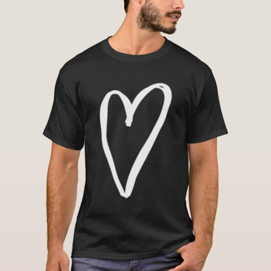 White Tiny He Pocket's Day Love T-shirt (Voorkant)