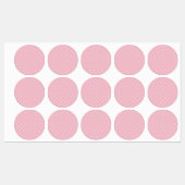 White Tiny Polka Dots Print, gebotteld patroon Labels (Vel)
