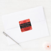 White Tip roze Rose Weddenrenage Label Wit Tip (Envelop)