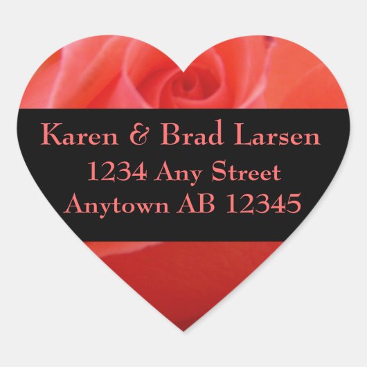 White Tipped Pink Rose Weddenschap Address Label (Voorkant)