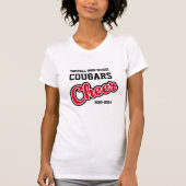 White Tomball High School Cougars Cheer 2023-2024 T-shirt (Voorkant)