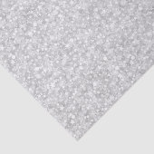 White Tones Faux Glitter & Sparkles Patroon Tissuepapier (Detail)