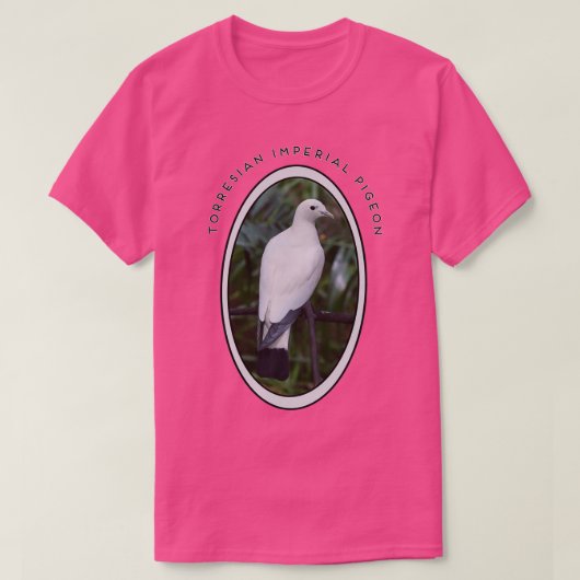 White Torresian Imperial Pigeon Twitcher Gift 1 T-shirt (Design voorkant)