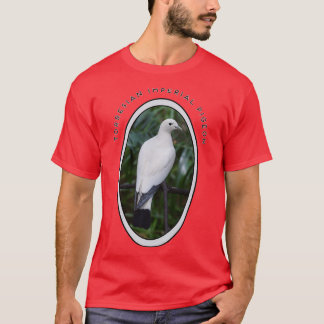 White Torresian Imperial Pigeon Twitcher Gift T-shirt