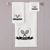 white towel, bath towel, guest towel, tennis, bad handdoek