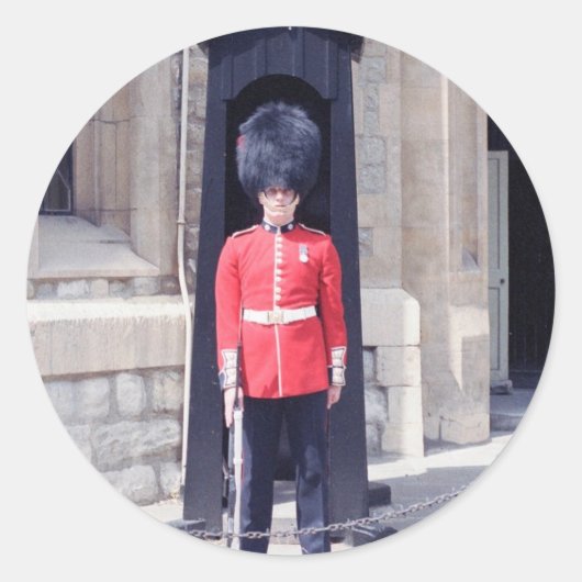 White Towers Guard Ronde Sticker (Voorkant)