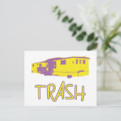 White Trailer Park Trash Poor Dumb Rednek Briefkaart (Staand voorkant)