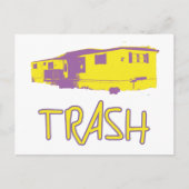 White Trailer Park Trash Poor Dumb Rednek Briefkaart (Voorkant)