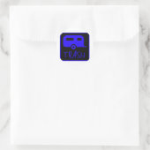 White Trailer Park Trash Poor Dumb Rednek Ronde Sticker (Tas)
