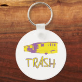 White Trailer Park Trash Poor Dumb Rednek Sleutelhanger (Voorkant)