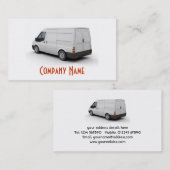 White Transit Van Visitekaartje (Voorkant / Achterkant)