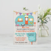 White Trash Bachelorette basepartijuitnodiging Kaart (Staand voorkant)