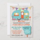 White Trash Bachelorette basepartijuitnodiging Kaart (Voorkant)