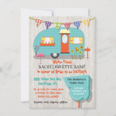 White Trash Bachelorette basepartijuitnodiging Kaart (Voorkant)