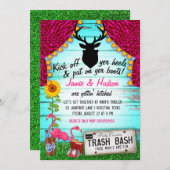 White Trash Bash Kaart (Voorkant / Achterkant)