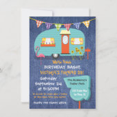 White Trash Birthday basparty uitnodiging (Voorkant)