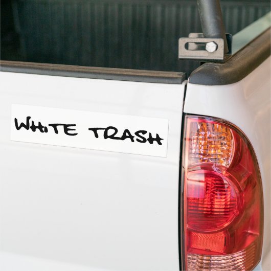 White Trash Bumpersticker (Op Truck)