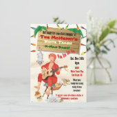 White Trash Kerstmis Bash Uitnodigingen (Staand voorkant)