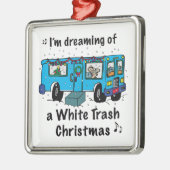 White Trash Kerstmis Metalen Ornament (Links)