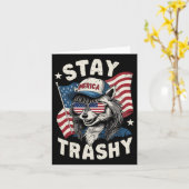 White Trash Party Kleding Redneck Wasbeer Verblijf Kaart (Gele Bloem)