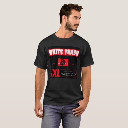 WHITE TRASH T SHIRT (Voorkant volledig)